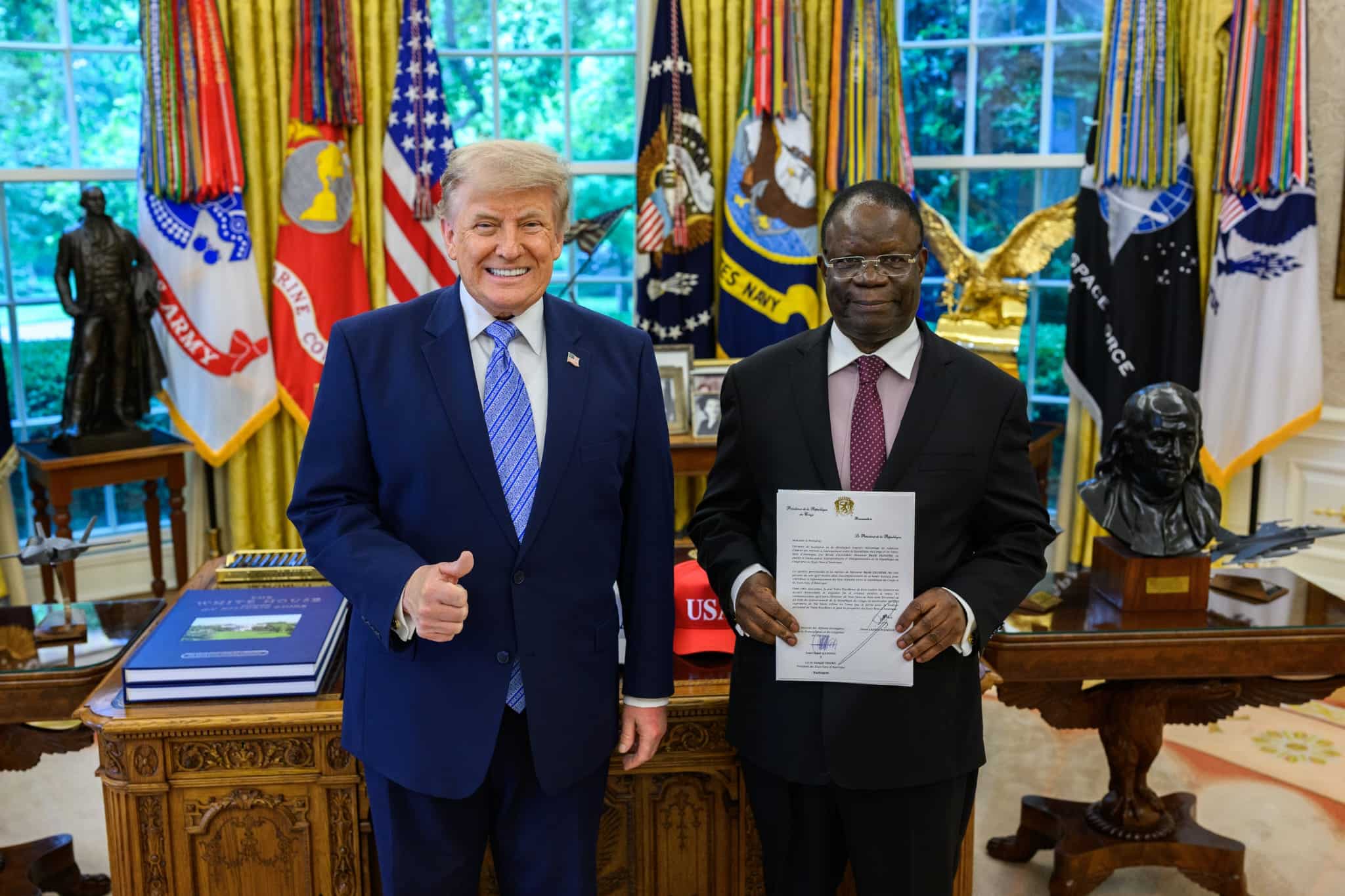 Donald Trump Welcomes New Congolese Ambassador to White House